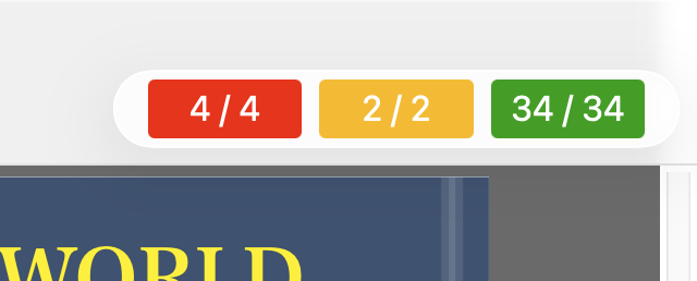画面右上のカウンタの完成