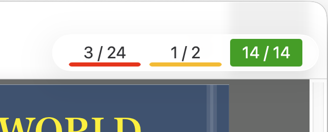 画面右上のカウンタ