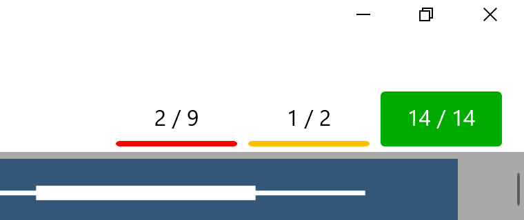 画面右上のカウンタ