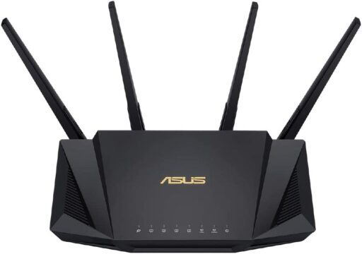 ASUS WiFi 無線 ルーター WiFi6 2402+574Mbps v6プラス対応デュアルバンド RT-AX3000 V2 Broadcom クワッドコア CPU 1.7GHzメッシュ機能付 3階建/4LDK